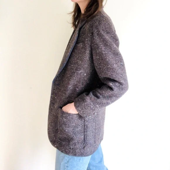 Tweedy square cut wool blazer - Picture 12 of 16